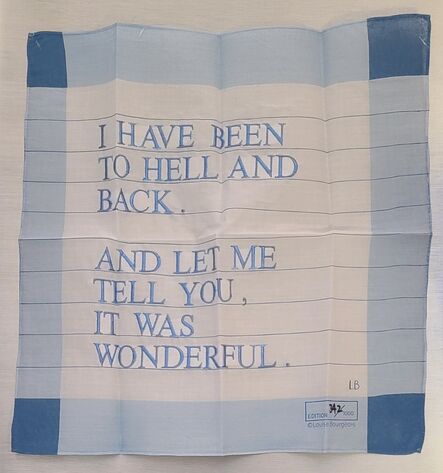 Louise Bourgeois, ‘Untitled (I Have Been to Hell and Back)’, 1996