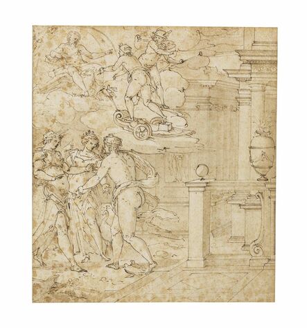 Giovanni Battista Castello, il Bergamasco, ‘The quarrel of Venus, Jupiter and Minerva’