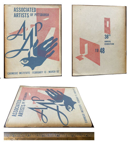 Andy Warhol, ‘FIRST Exhibition 1948 Catalogue to Include Warhol ($15 WARHOL), The Associated Artists of Pittsburgh, Carnegie Institute Pittsburgh, ’, 1948
