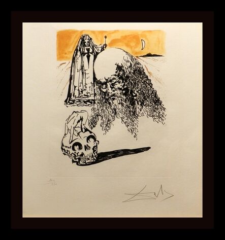 Salvador Dalí, ‘La Vida es Sueno Viellard a la tete de Mort’, 1973