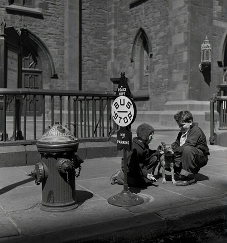 Fred Stein, ‘Two Children with Dog (New York)’, 1941