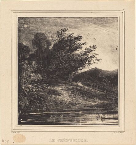 Paul Huet, ‘Le Crépuscule’, 1829
