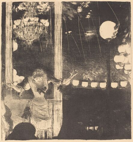 Edgar Degas, ‘Mademoiselle Bécat at the Cafe des Ambassadeurs (Aux Ambassadeurs: Mlle Bécat)’, ca. 1877
