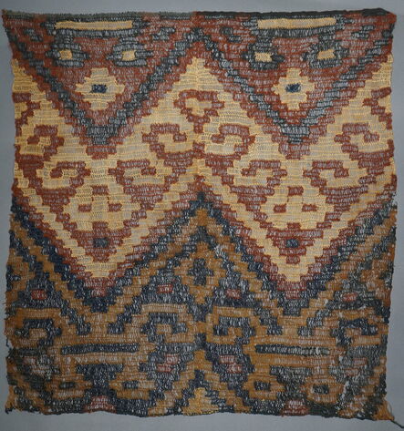 Chancay Culture, ‘Colorful Chancay Gauze with Abstract Faces’, Peru, Moche, North Coast, c. AD 100 , 600
