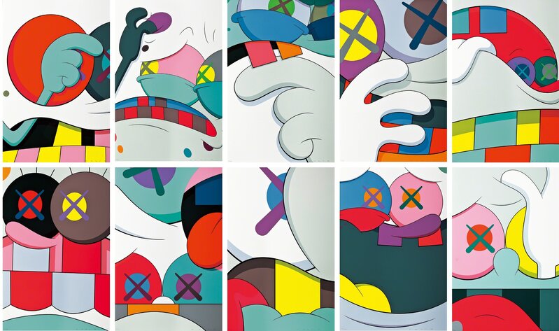 KAWS, ‘Blame Game (complete set of 10 prints)’, 2014, Print, Screenprint in color on Saunders waterfold paper, Seoul Auction