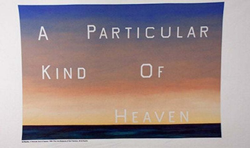 Ed Ruscha, ‘A Particular Kind of Heaven towel’, ca. 2000, Textile Arts, Cotton towel, EHC Fine Art