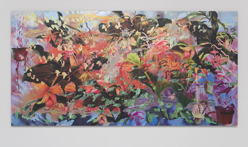 Petra Cortright, ‘"tuffstuff" whirling dervish’, 2018, Painting, Digital painting on anodized aluminum, C O U N T Y