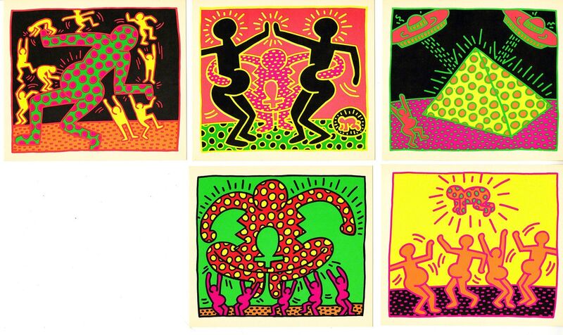 Keith Haring, ‘Keith Haring Fertility Suite exhibition cards (set of 5)’, 1983, Ephemera or Merchandise, Offset printed, Lot 180 Gallery