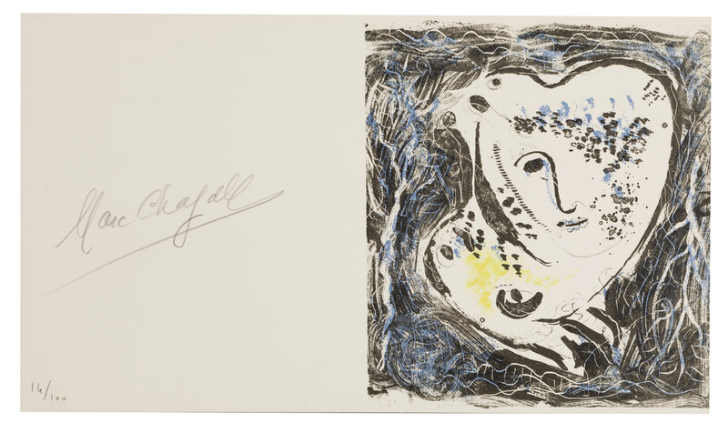 Marc Chagall, ‘Frontispiece’, c. 1969, Print, Color lithograph on cream wove paper, John Moran Auctioneers
