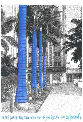 Blue Forest:  A Conceptual Project and Environmental Statement Featuring Sunbrella Fabric - Lucio Micheletti, installation view