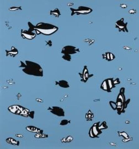 Julian Opie, ‘We Swam Amongst the Fishes’, 2003