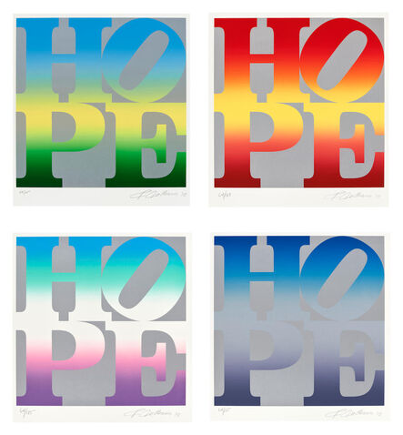 Robert Indiana, ‘Four Seasons of Hope, Silver (Complete set)’, 2012