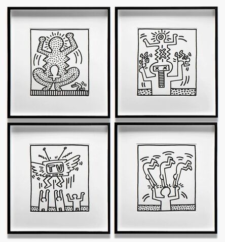 Keith Haring, ‘Fertility, Untitled, Untitled, Untitled (4 Works)’, 1983