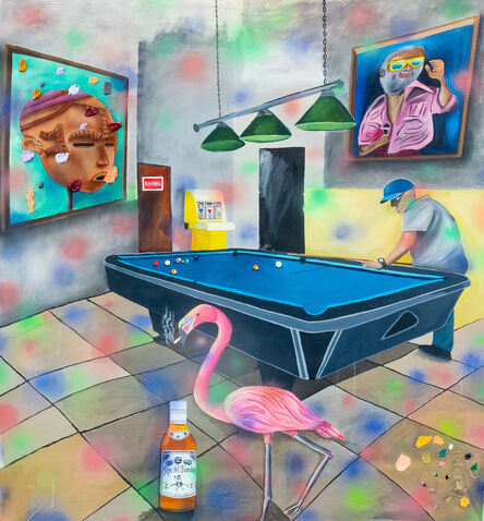 Radamés 'Juni' Figueroa, ‘El flamingo pinky de Camuy en el bar el reencontro de Santurce se le pasaron los tragos de Barrilito y piensa que la mesa de billar es una piscina’, 2022