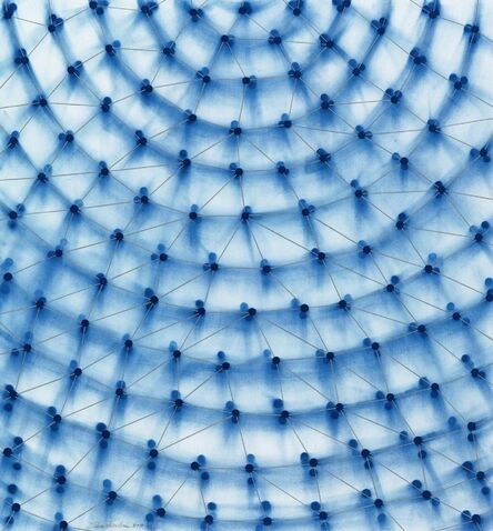 Ross Bleckner, ‘Dome (Blue)’, 2017