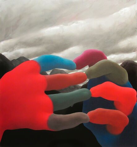 Jordan Kasey, ‘Hands with Black Mountains’, 2013