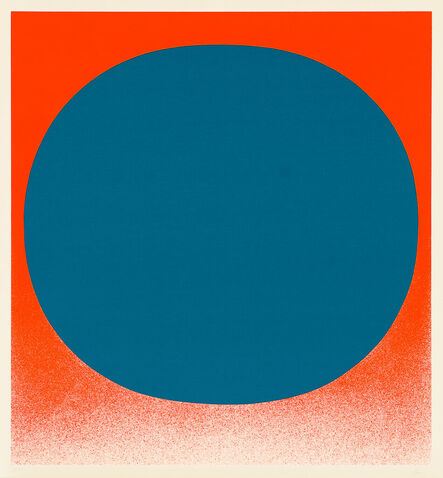 Rupprecht Geiger, ‘Colour in the round (Blau auf Orange)’, 1969