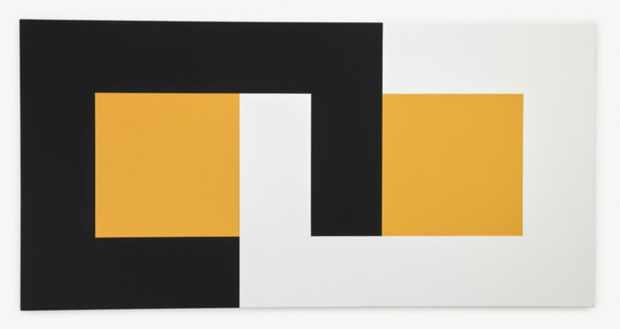 Untitled Interlocking Black White Yellow