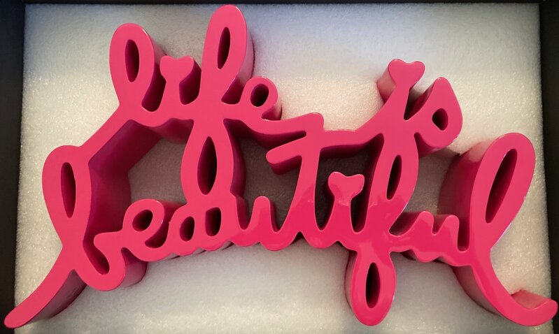 Mr. Brainwash, ‘Life is Beautiful (Pink)’, 2015, Sculpture, Painted cast resin, Artsy x Capsule Auctions