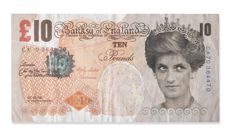 Banksy, ‘Di-faced Tenner’, 2004, Print, Offset lithograph in colours on smooth wove, Roseberys
