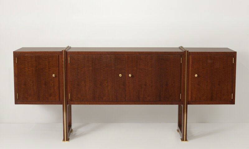 André Leleu, ‘Rare Cabinet’, 1963, Design/Decorative Art, Lacquered mahogany and bronze, adjustable shelves, Maison Gerard