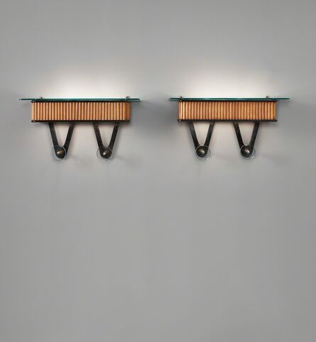 Arteluce, ‘Pair of illuminated coat racks’, circa 1941