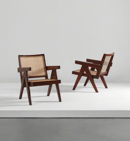 Pierre Jeanneret, ‘Pair of "Easy" armchairs, model no. PJ-SI-29-A’, 1955-1956