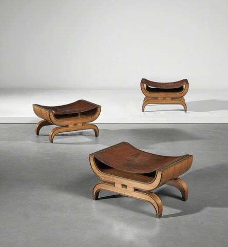 Gio Ponti, ‘Set of three stools, designed for the Contini Bonacossi residence, Quadreria Moderna, Villa Vittoria, Florence’, 1930-1931