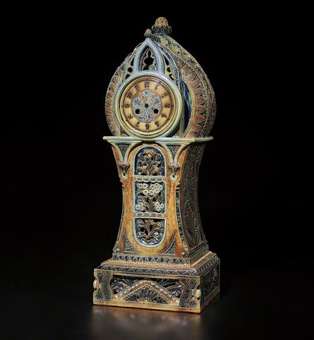Martin Brothers, ‘Exceptional and monumental mantel clock case’, January 1878