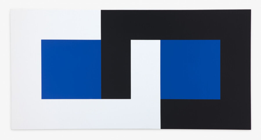 Untitled Interlocking White Black Blue