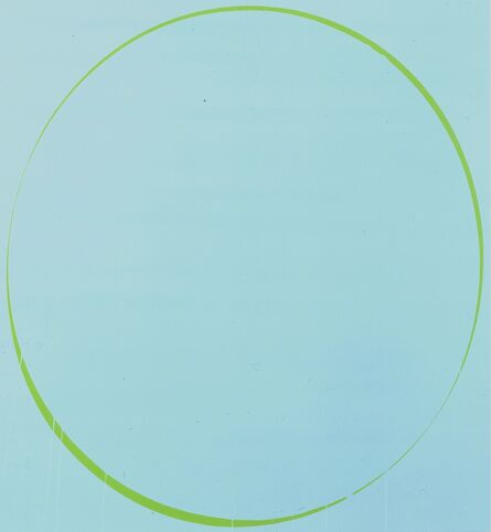 Ian Davenport, ‘Ovals: turquoise, green, turquoise’, 2002