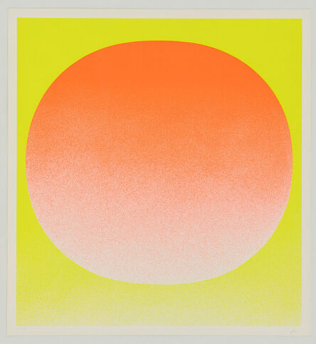 Rupprecht Geiger, ‘Colour in the round (Orange auf Gelb)’, 1969