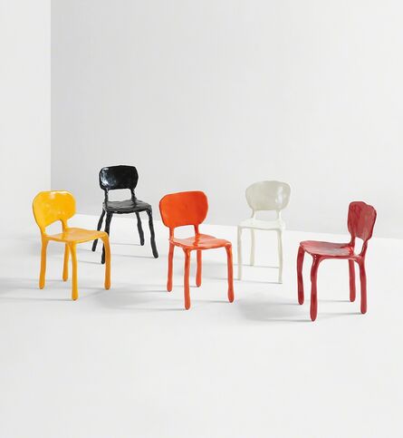 Maarten Baas, ‘Set of five "Clay" children's chairs’, 2007