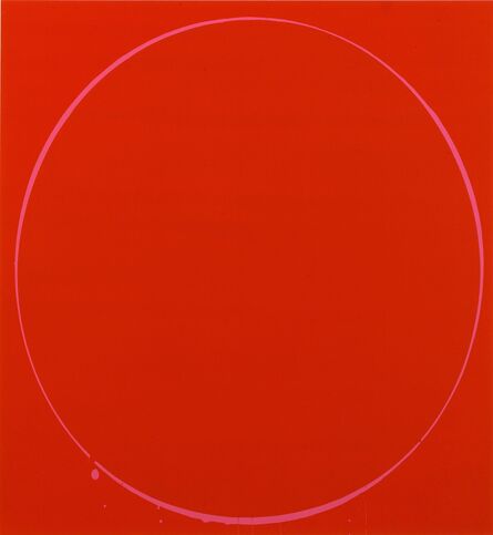Ian Davenport, ‘Ovals: dark red, magenta, dark red’, 2002