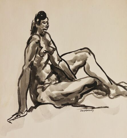 Joseph Delaney, ‘Figure Study’, ca. 1950