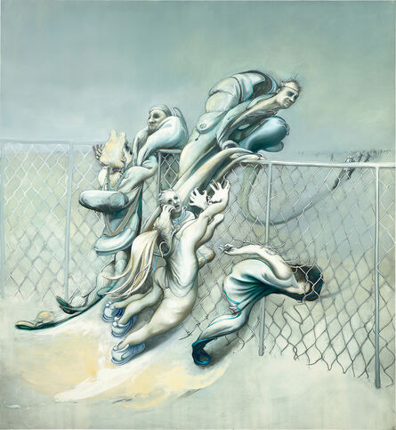 Inka Essenhigh, ‘Chainlink Fence’, 2004