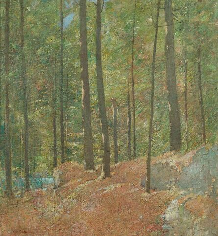 Emil Carlsen, ‘Pine Woods’, ca. 1910-1920