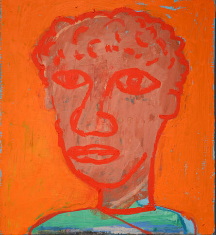 Enrico Riley, ‘Portrait Head: Orange Man’, 2013