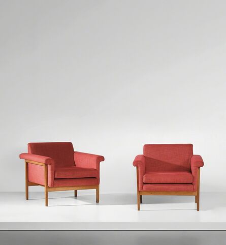 Ettore Sottsass, ‘Pair of 'Canada' armchairs’, circa 1958