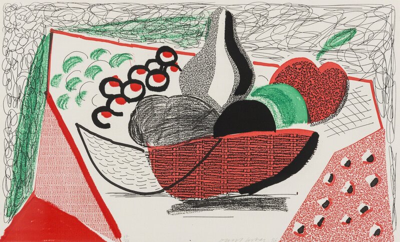 David Hockney, ‘Apples, Pears & Grapes, May 1986 (M.C.A. Tokyo 291)’, 1986, Print, Homemade print in colours executed on an office colour copy machine, on Arches rag paper, Forum Auctions