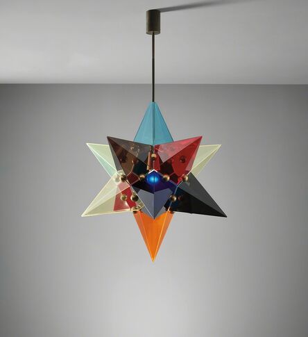 Arredoluce, ‘Rare ceiling light’, 1960s