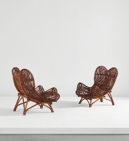 Ezio Sgrelli, ‘Pair of adjustable "Gala" armchairs’, circa 1951