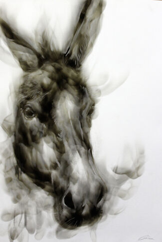 Animal Farm - Diane Victor smoke drawings, installation view