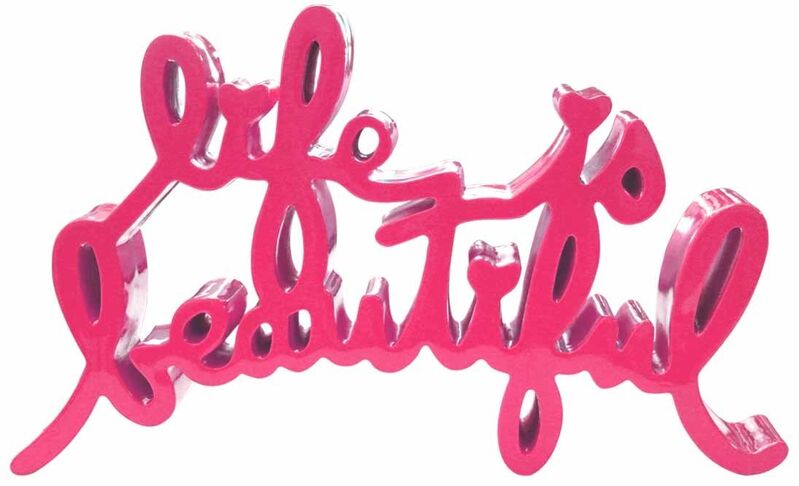 Mr. Brainwash, ‘Life is Beautiful (Pink) ’, 2017, Sculpture, Cast Resin Sculpture, Contessa Gallery