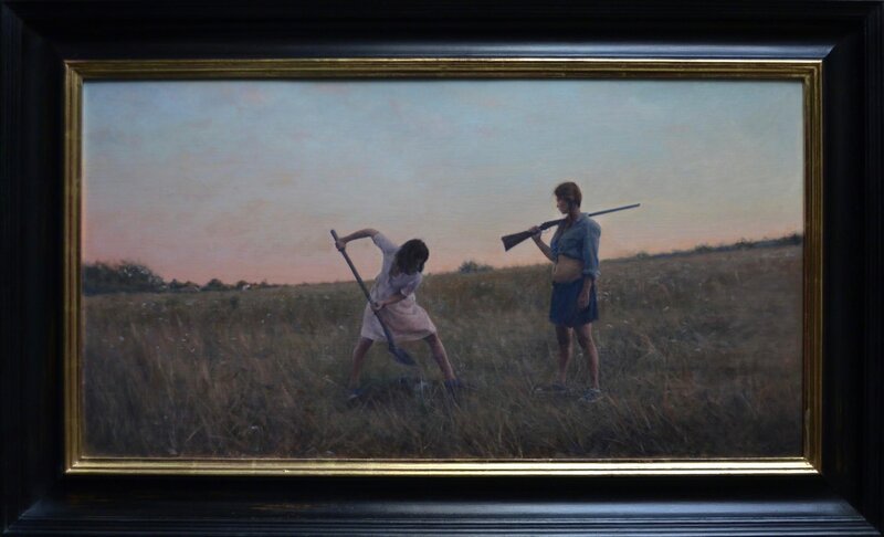 Alex Russell Flint, ‘Bad Girls’, 2016, Painting, Oil on panel, ARCADIA CONTEMPORARY