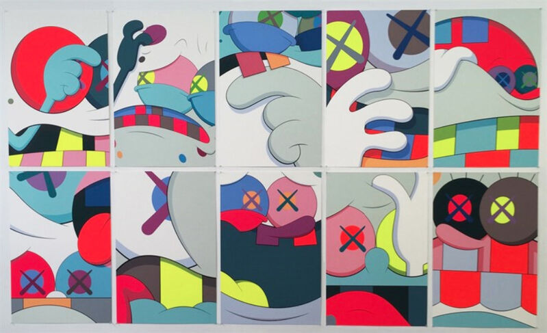 KAWS, ‘Blame Game’, 2014, Print, The complete set of 10 screenprints in colors, Upsilon Gallery