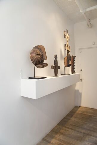 Parallel Lines:  Bettina Blohm, Willie Cole, Carol Hepper, Joan Witek & Traditional Works of African Art from Merton D. Simpson Gallery, installation view
