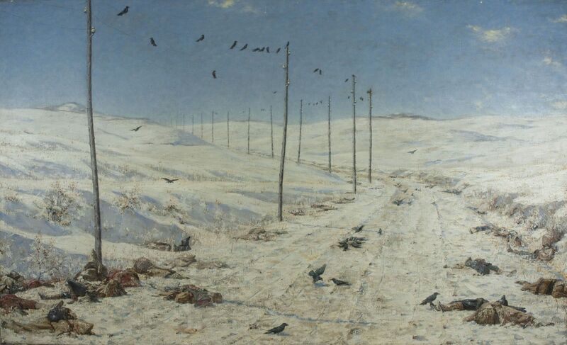 Vasily Vereshchagin, ‘The Road of the War Prisoners’, 1878-1879, Painting, Oil on canvas, Brooklyn Museum