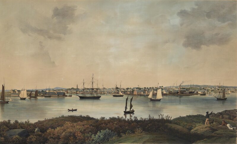 Fitz Henry Lane, ‘View of Gloucester, Mass.’, ca. 1855, Print, Lithograph printed in three colors,, The Old Print Shop, Inc.
