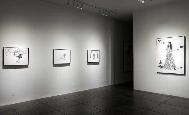 Monica Zeringue, ‘Cloak’, 2012, Drawing, Collage or other Work on Paper, Graphite on primed linen, Ferrara Showman Gallery